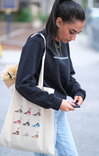 Load image into Gallery viewer, Tote Bag - Sneaker & Flower V2