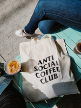 Load image into Gallery viewer, Tote Bag - Anti Social Coffee Club