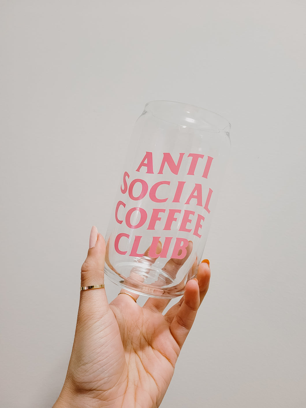 Anti Social Coffee Club Cup - Pink