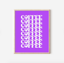 Load image into Gallery viewer, Retro Coffee Print