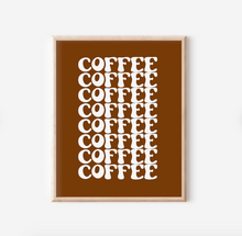 Load image into Gallery viewer, Retro Coffee Print