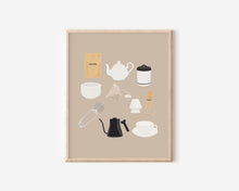 Load image into Gallery viewer, Tea Equipment Print