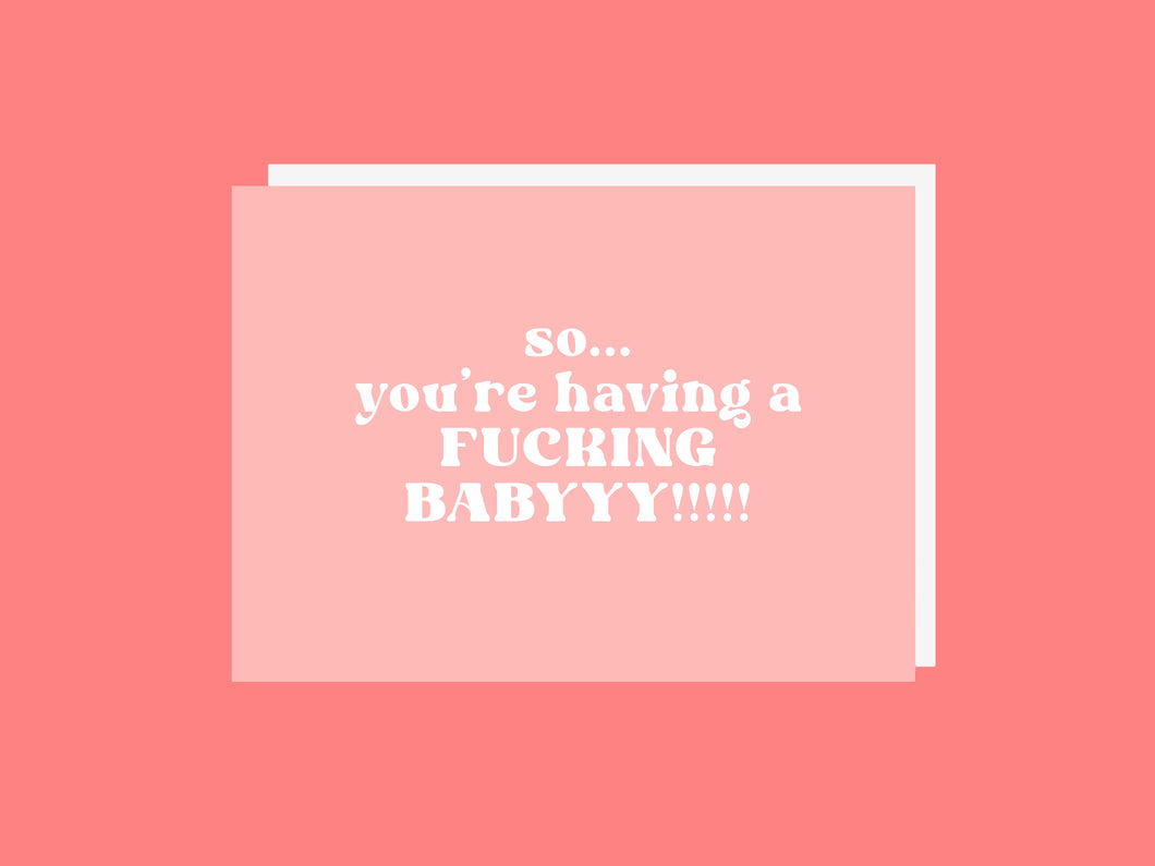 Baby Card - Greeting Card