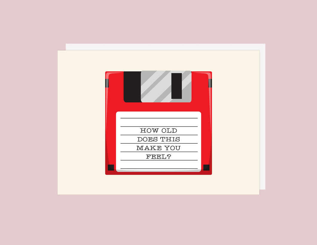 Floppy Disc - Greeting Card