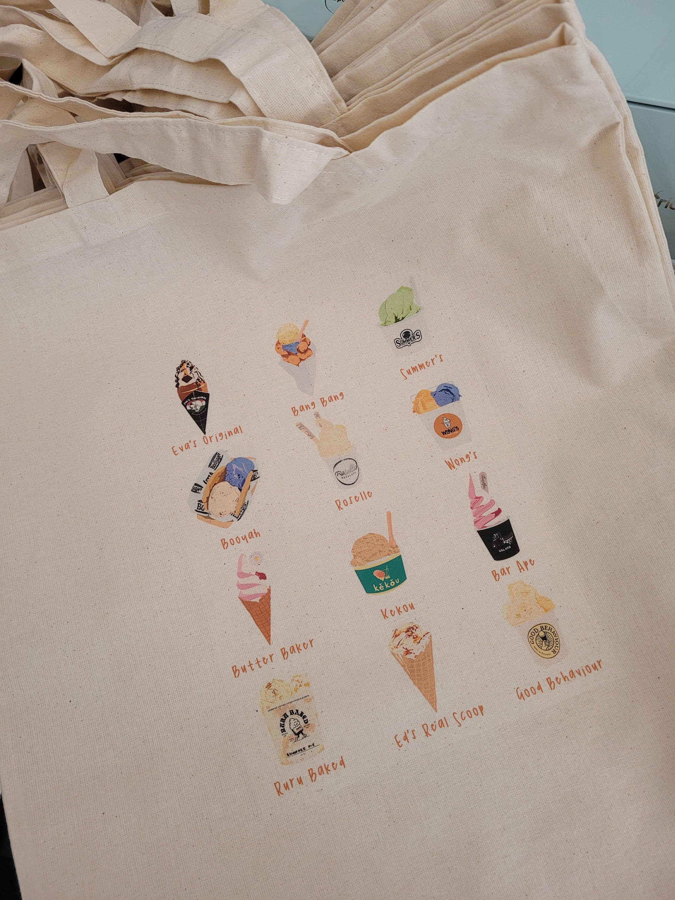 Ice cream tote bags best sale