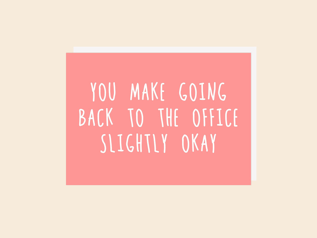 Back to Office - Greeting Card