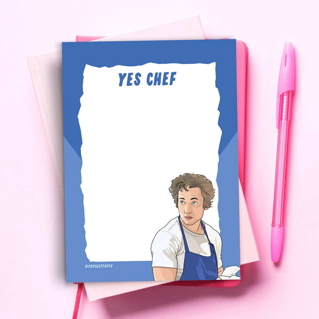 Yes Chef Funny Notepad To Do Planner - Bear Pop Culture Gift