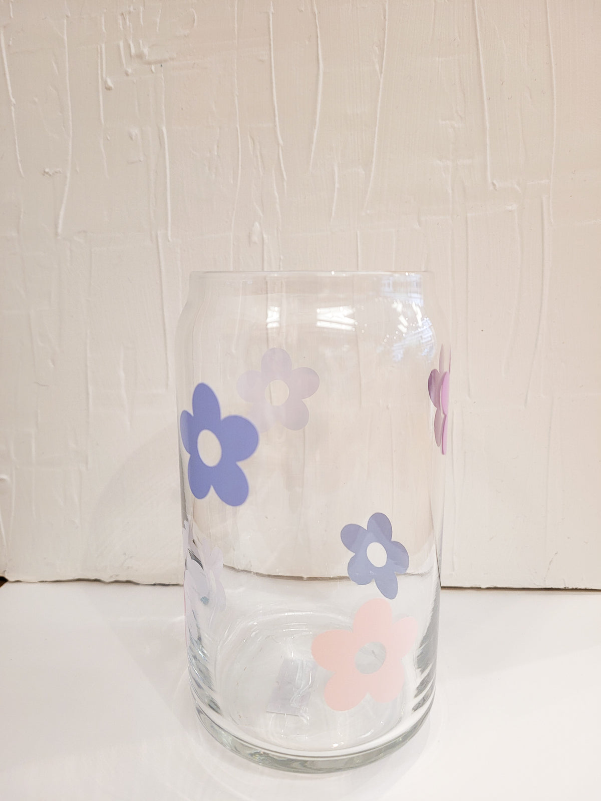 Multicolour Daisy Glass Cup