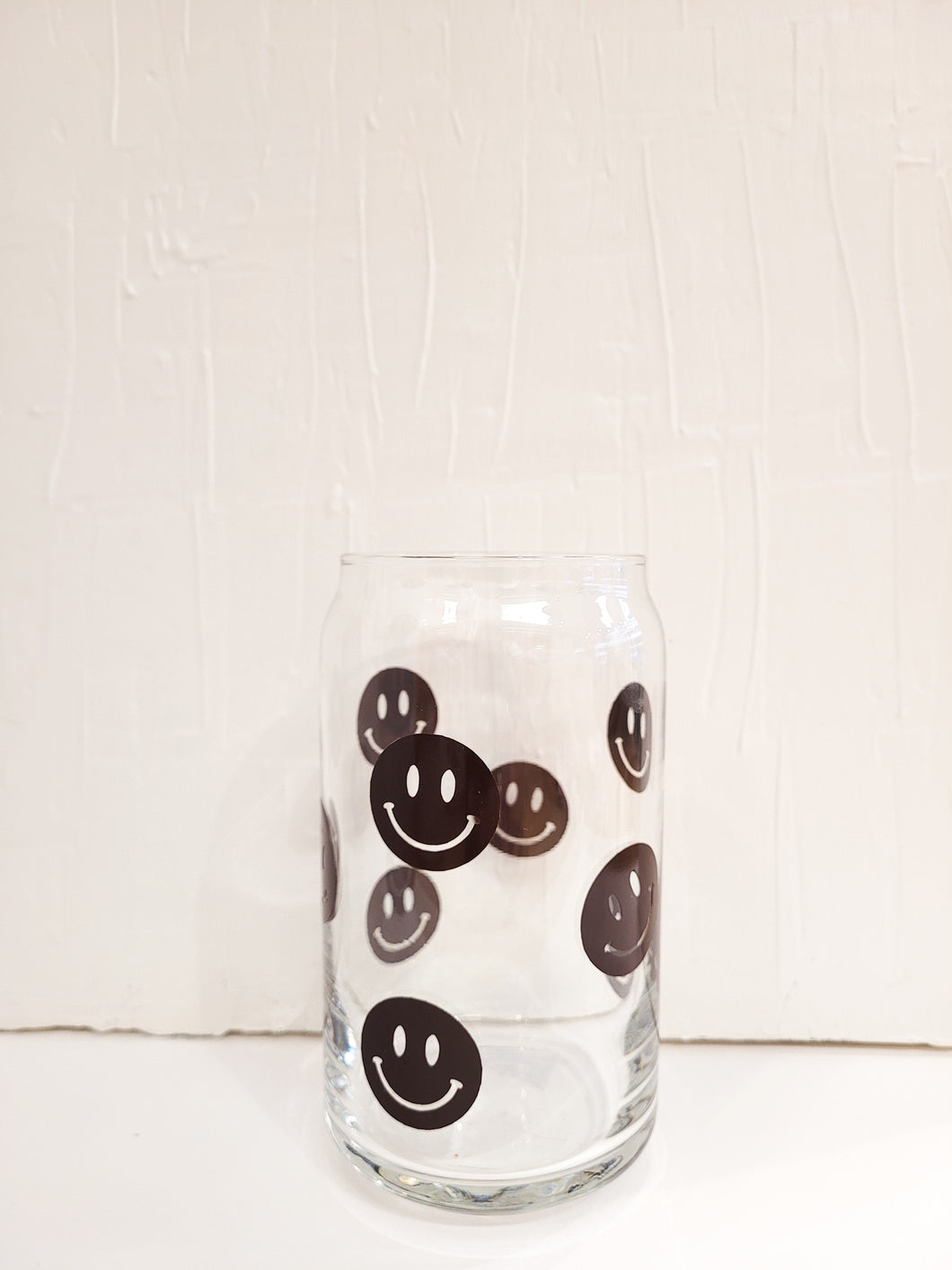 Dark Brown Smile Glass Cup