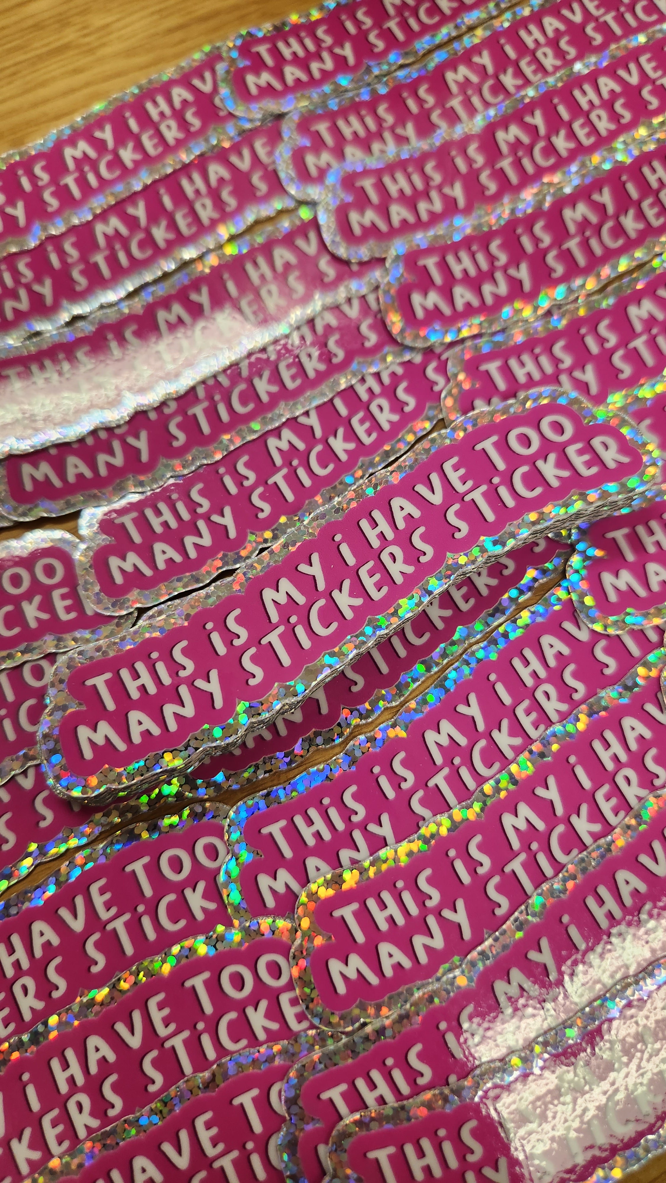 Too Many Stickers Sticker