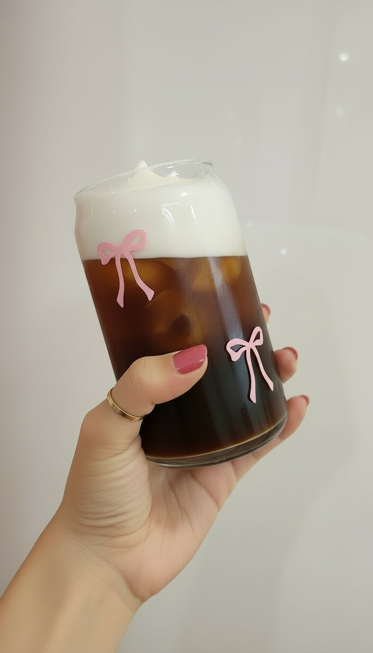 Hot Pink Bow Cup