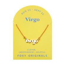 Load image into Gallery viewer, Zodiac Virgo Necklace | Horoscope Stocking Stuffer
