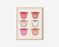 ARABIC COFFEE CUPS PRINT