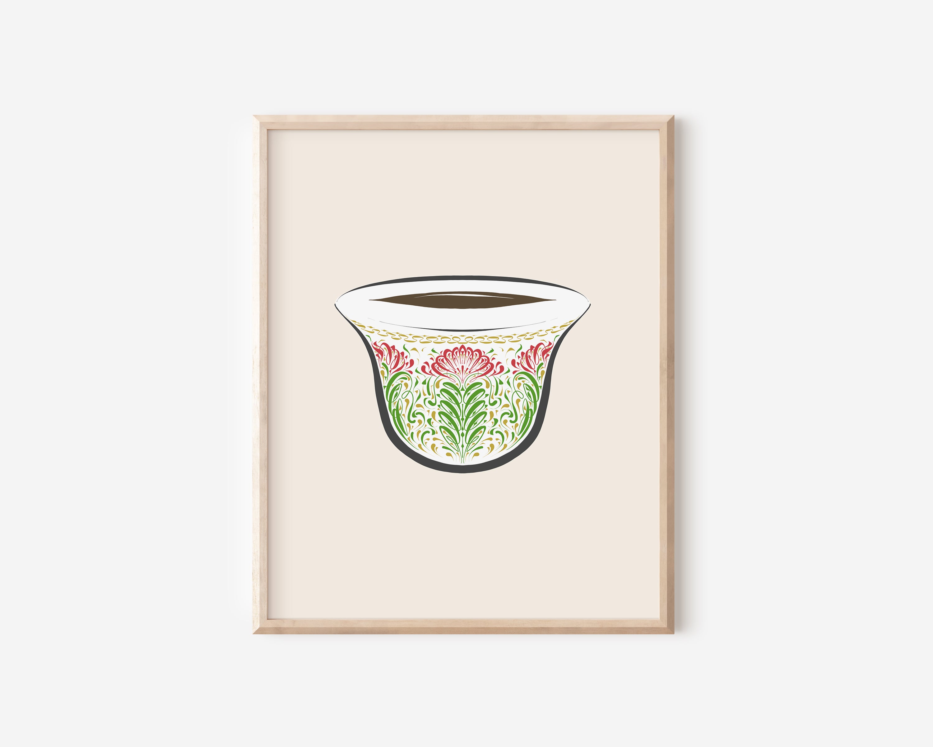 ARABIC COFFEE CUP PRINT
