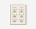 ARABIC COFFEE CUPS PRINT