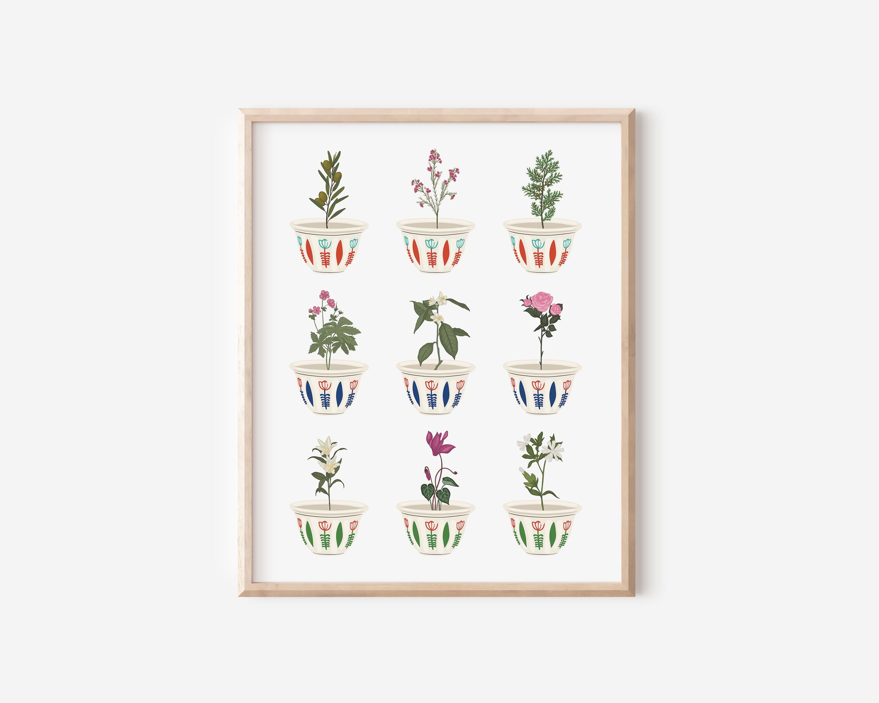 ARABIC CUPS X FLOWER PRINT