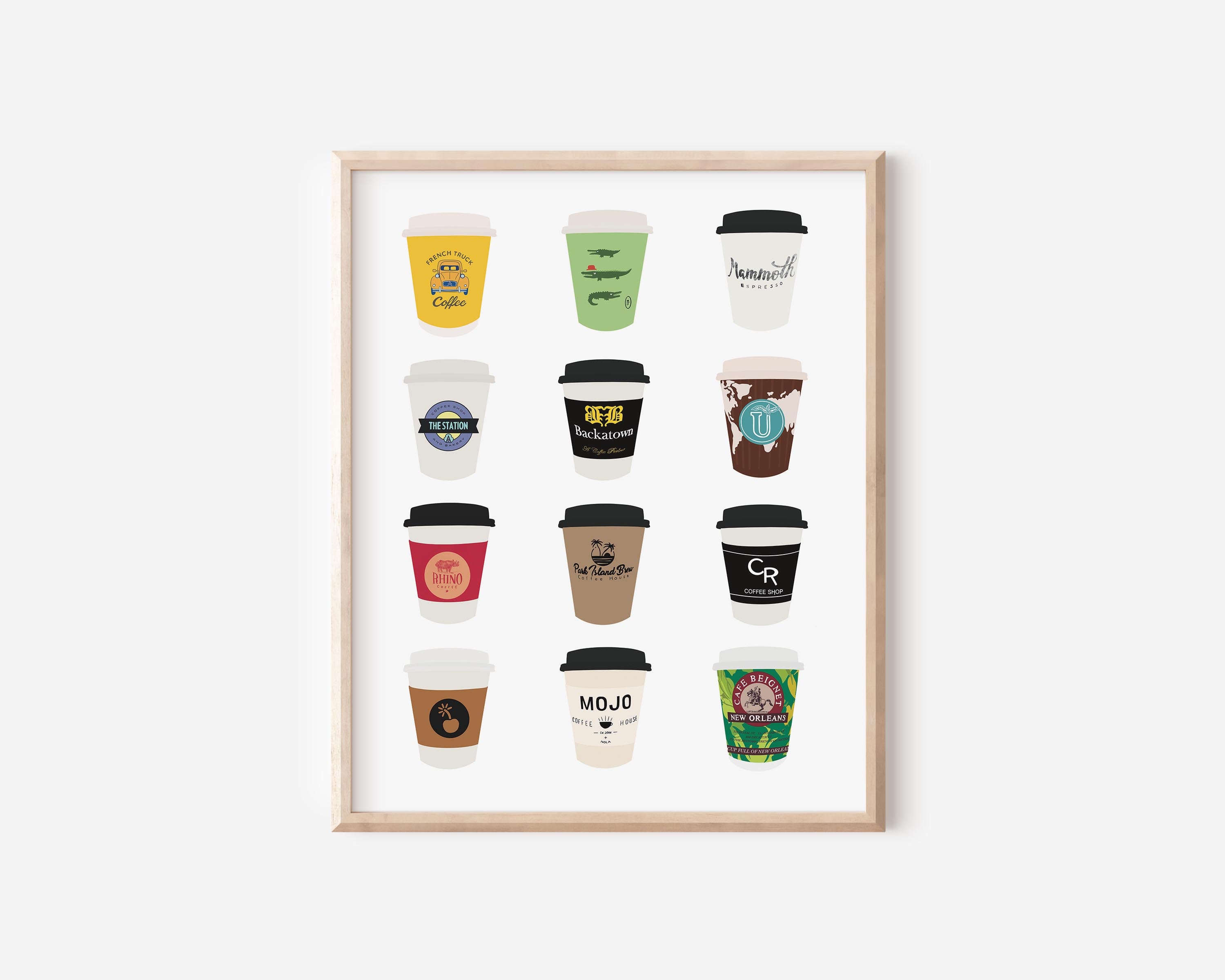 New Orleans Coffee Shop Print - Louisiana Coffee Shop Print
