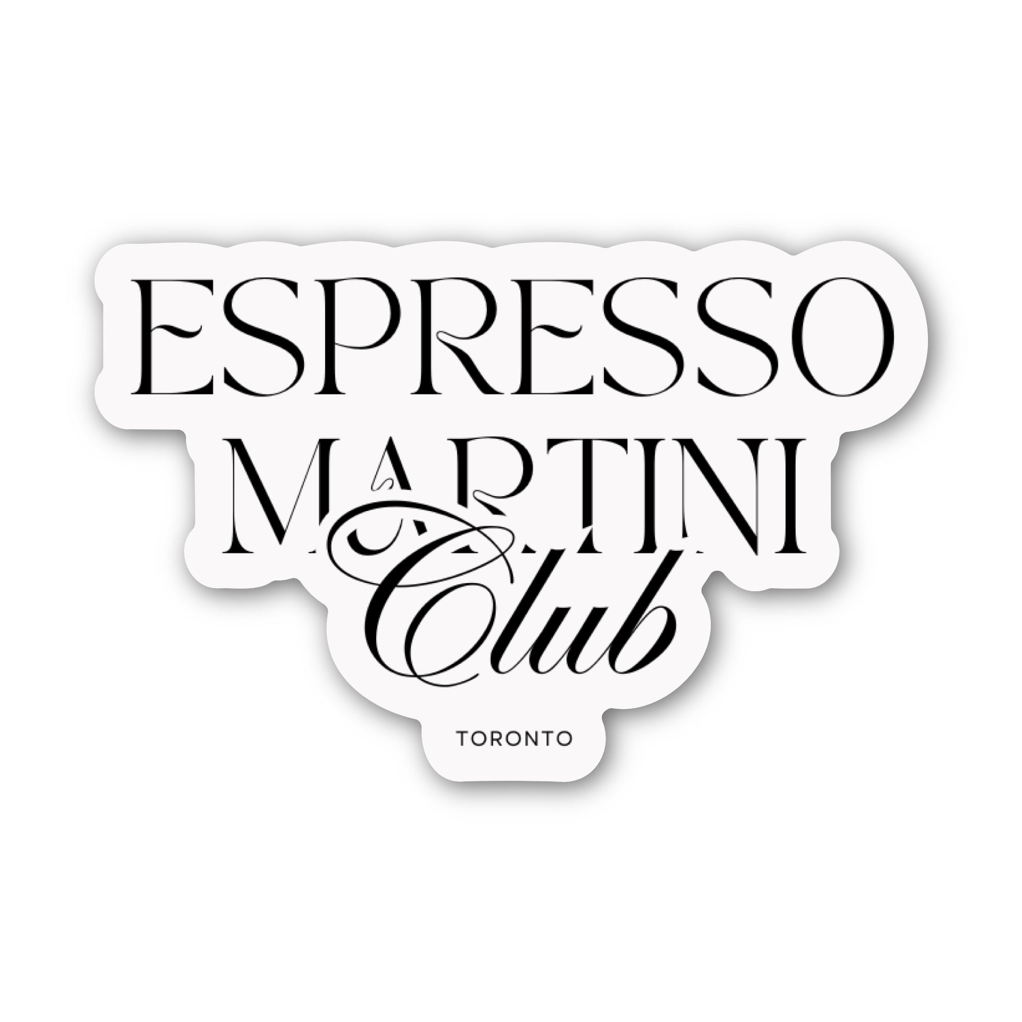 Espresso Martini Club Sticker - Made in Toronto