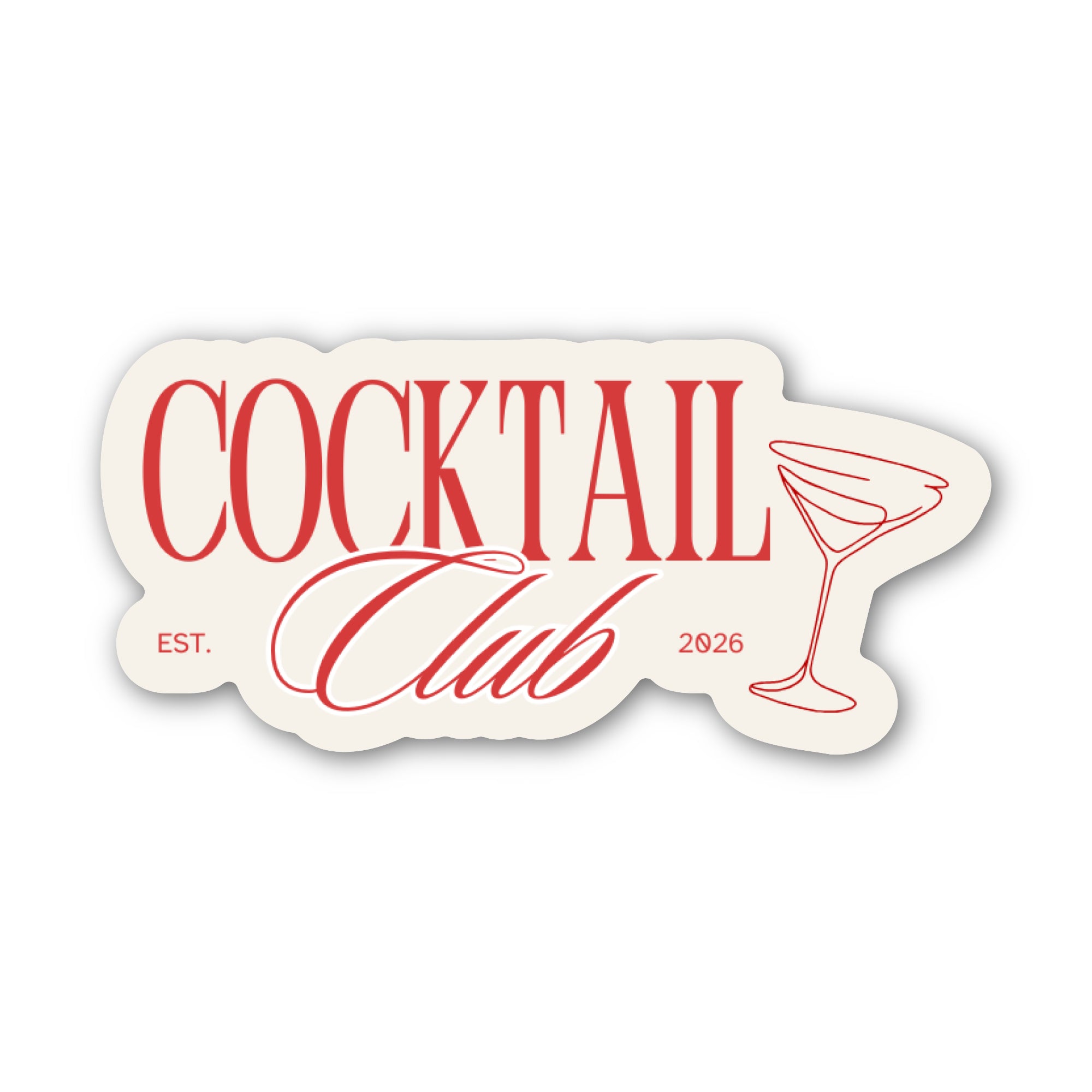 Cocktail Club Sticker