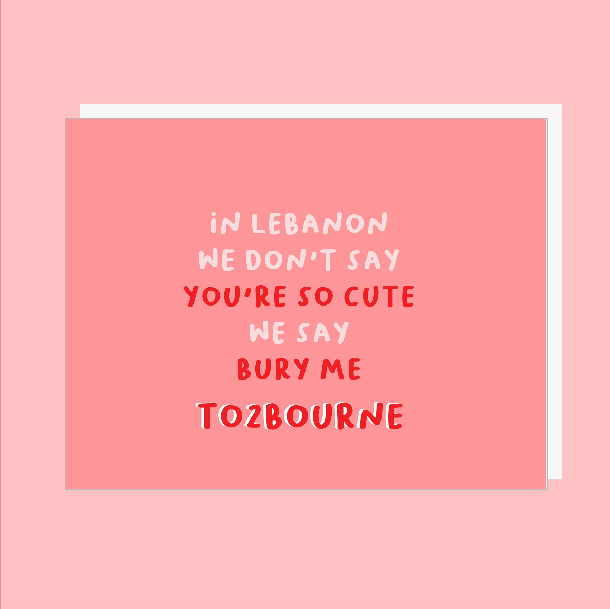 Lebanon Card - To2bourne