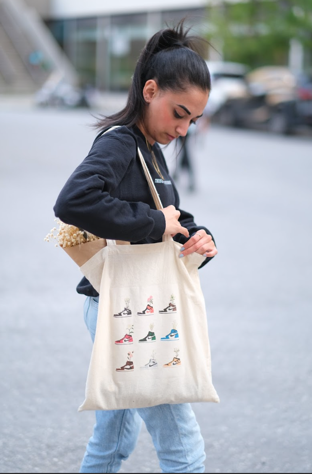 Tote Bag - Sneaker & Flower V2