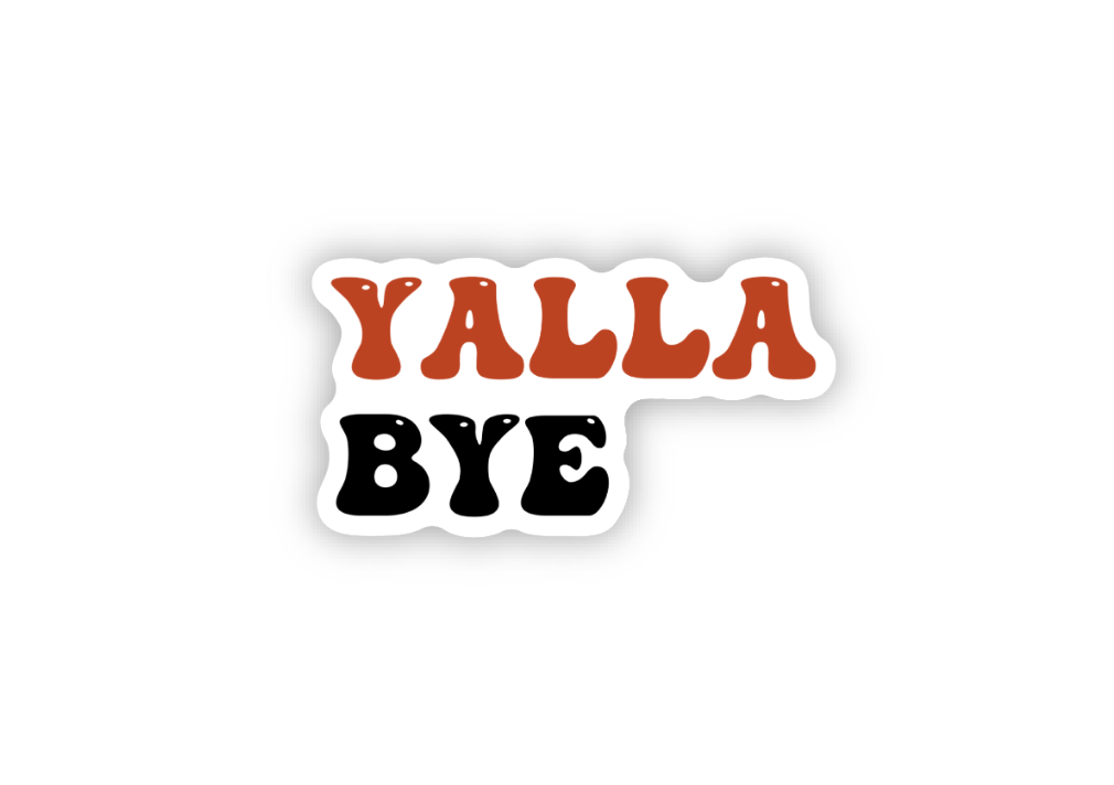 Yalla Bye Sticker