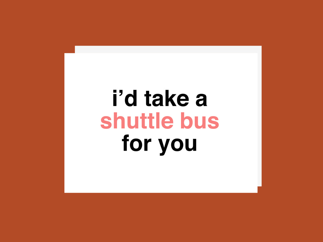 Toronto Shuttle Bus Funny Card  - Greeting Card