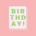 Birthday Card - Green