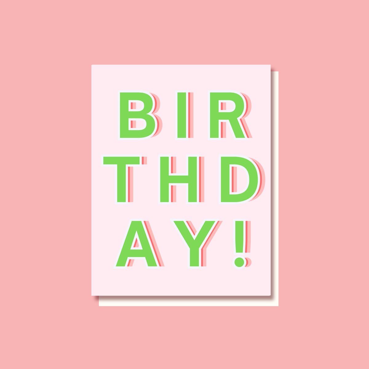 Birthday Card - Green