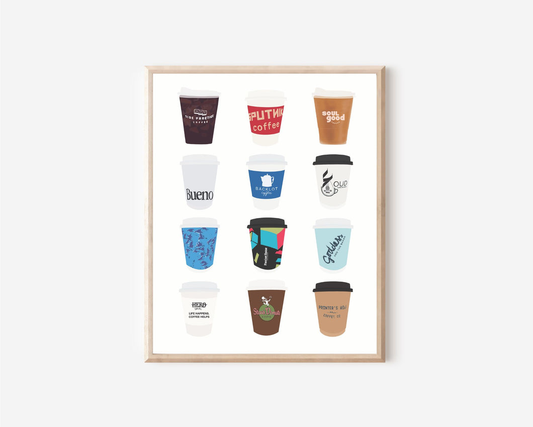 Chicago Coffee Shop Print