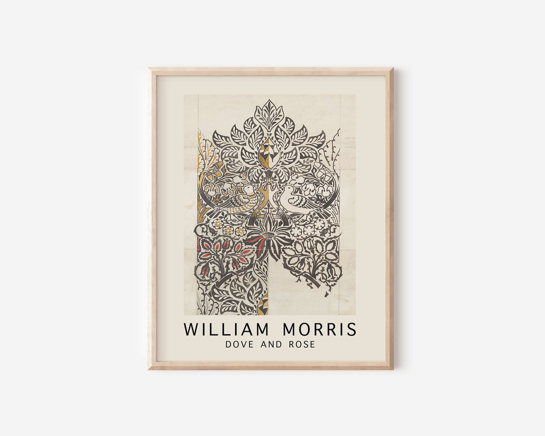 William Morris Dove and Rose Print