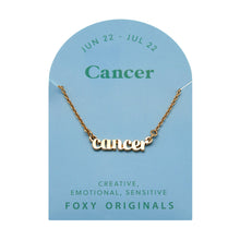 Load image into Gallery viewer, Zodiac Cancer Necklace | Horoscope Stocking Stuffer
