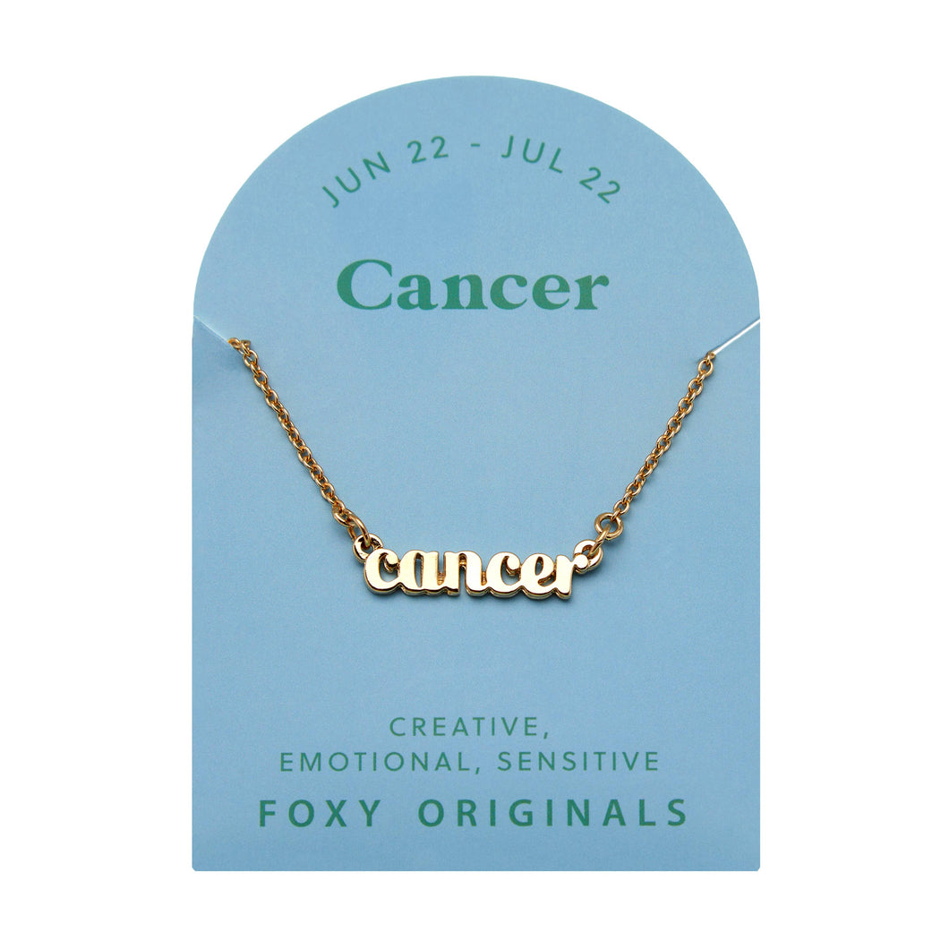 Zodiac Cancer Necklace | Horoscope Stocking Stuffer