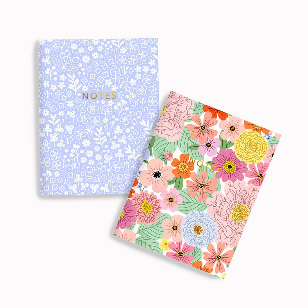Blue Mini Floral + Summer Floral | Pocket Notebook Set