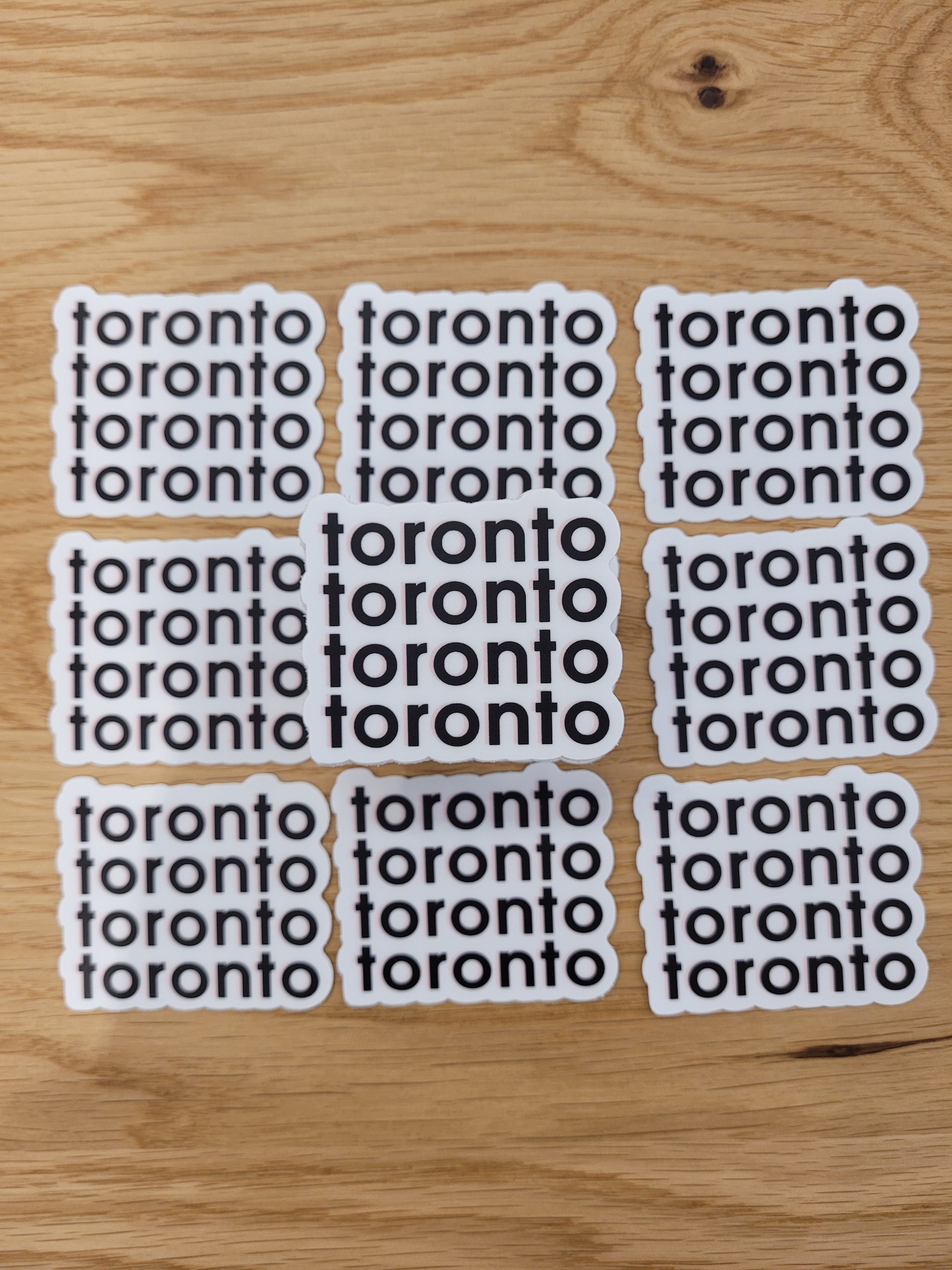 Toronto Sticker - Black and White