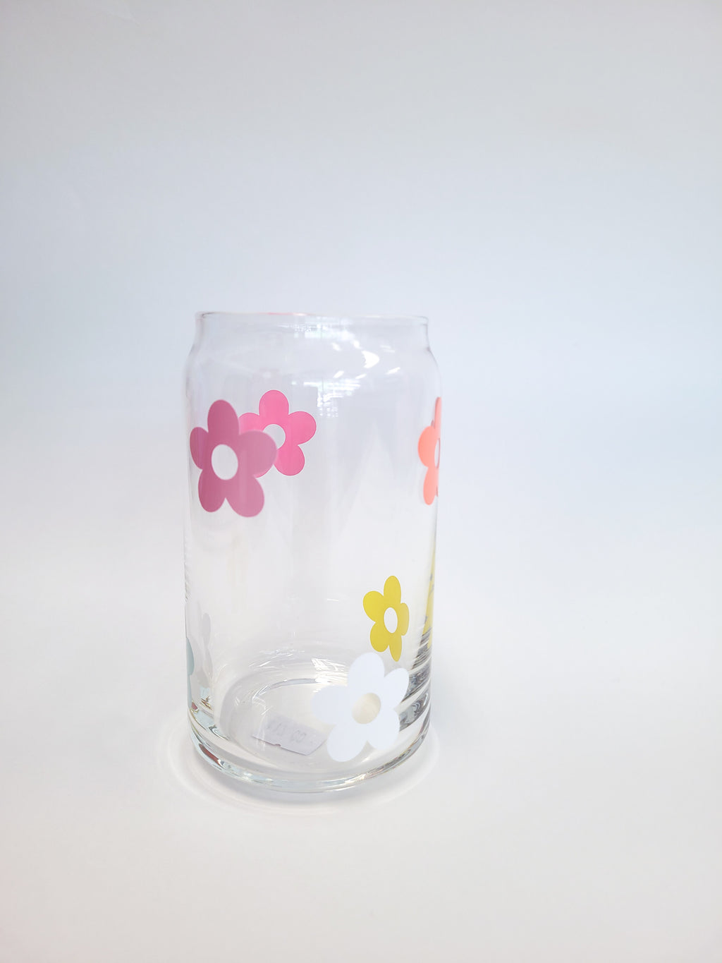 Multicolour Daisy Glass Cup