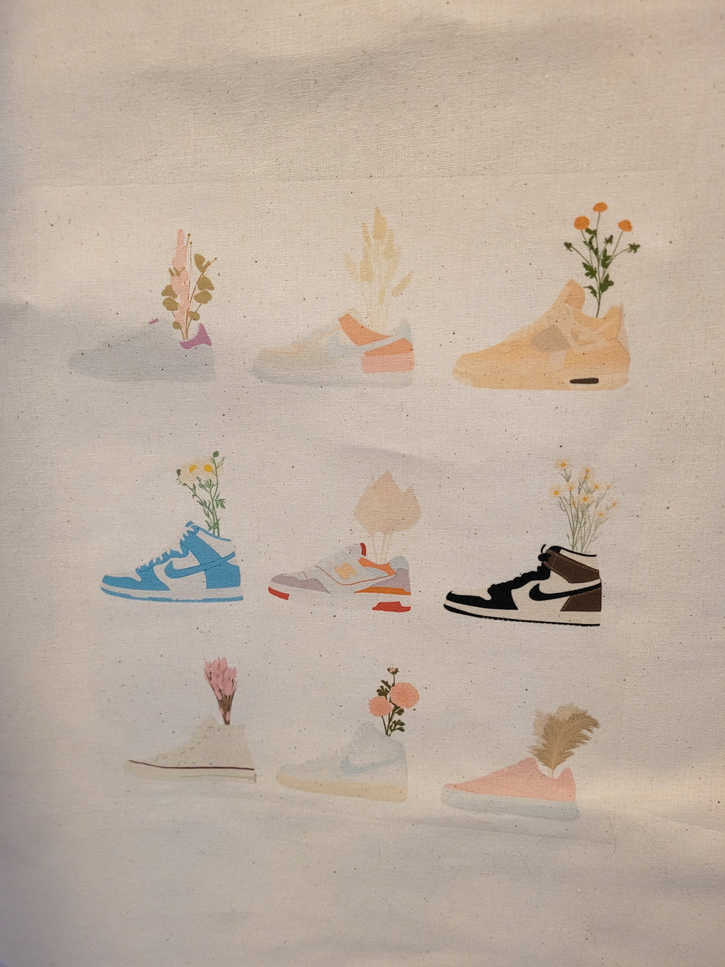 Tote Bag - Sneaker & Flower V1