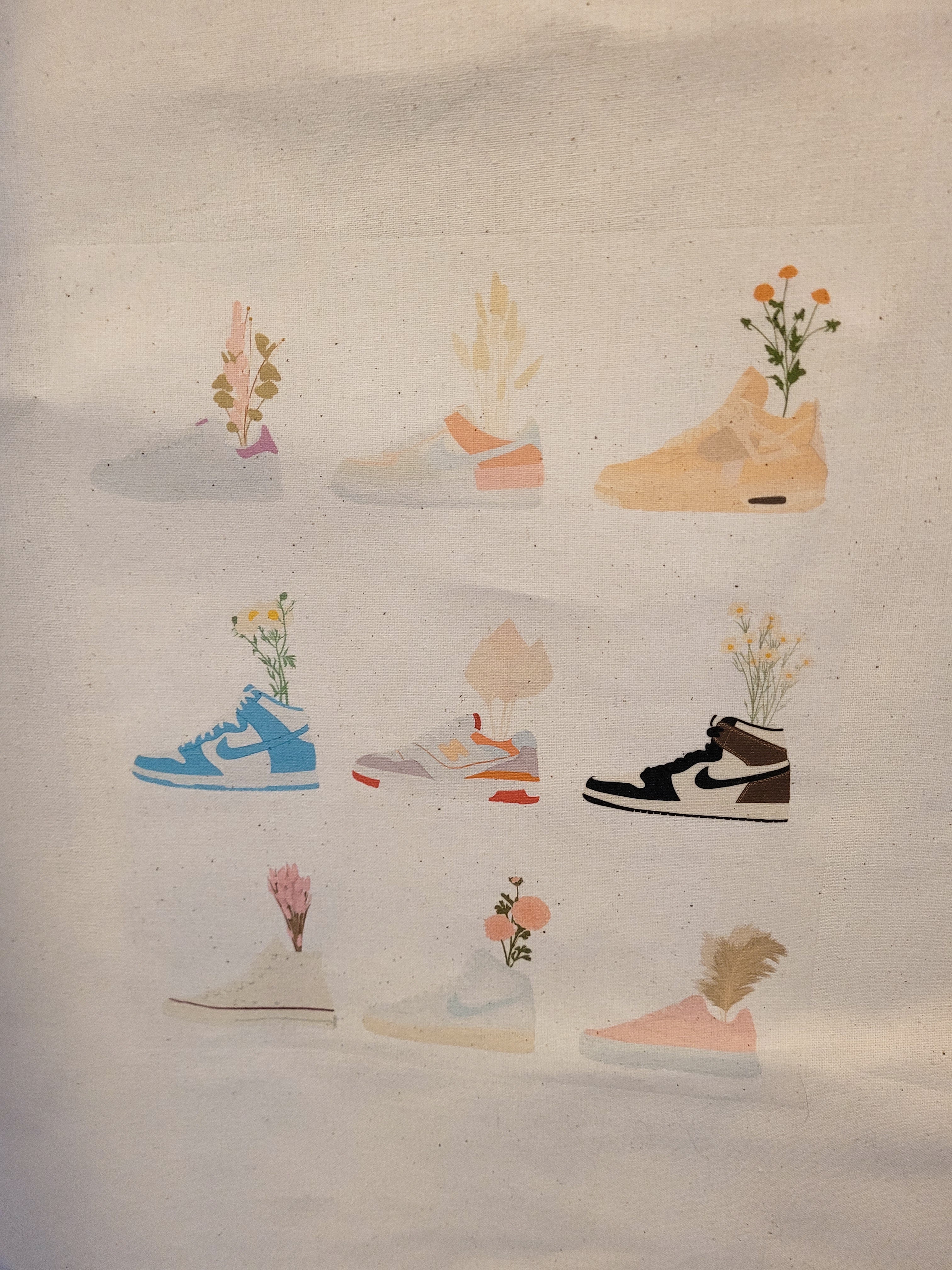 Tote Bag - Sneaker & Flower V1