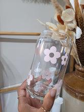 Load image into Gallery viewer, Baby Pink Daisy Glass Cup
