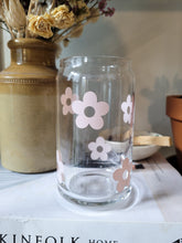 Load image into Gallery viewer, Baby Pink Daisy Glass Cup

