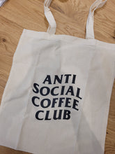 Load image into Gallery viewer, Tote Bag - Anti Social Coffee Club
