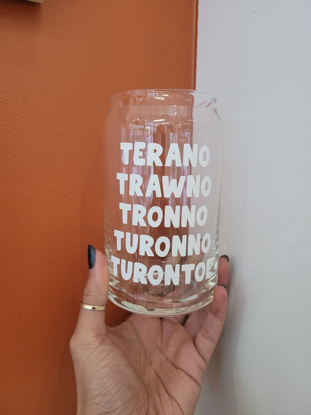 Toronto Pronunciation Glass Cup
