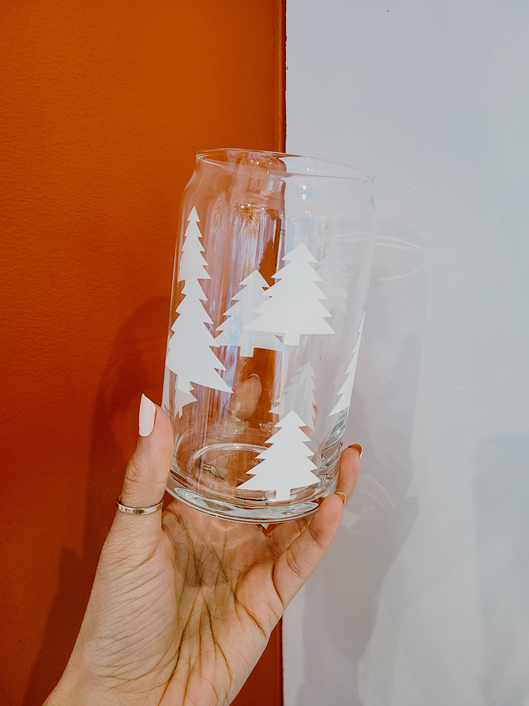 Christmas Tree Glass Cup