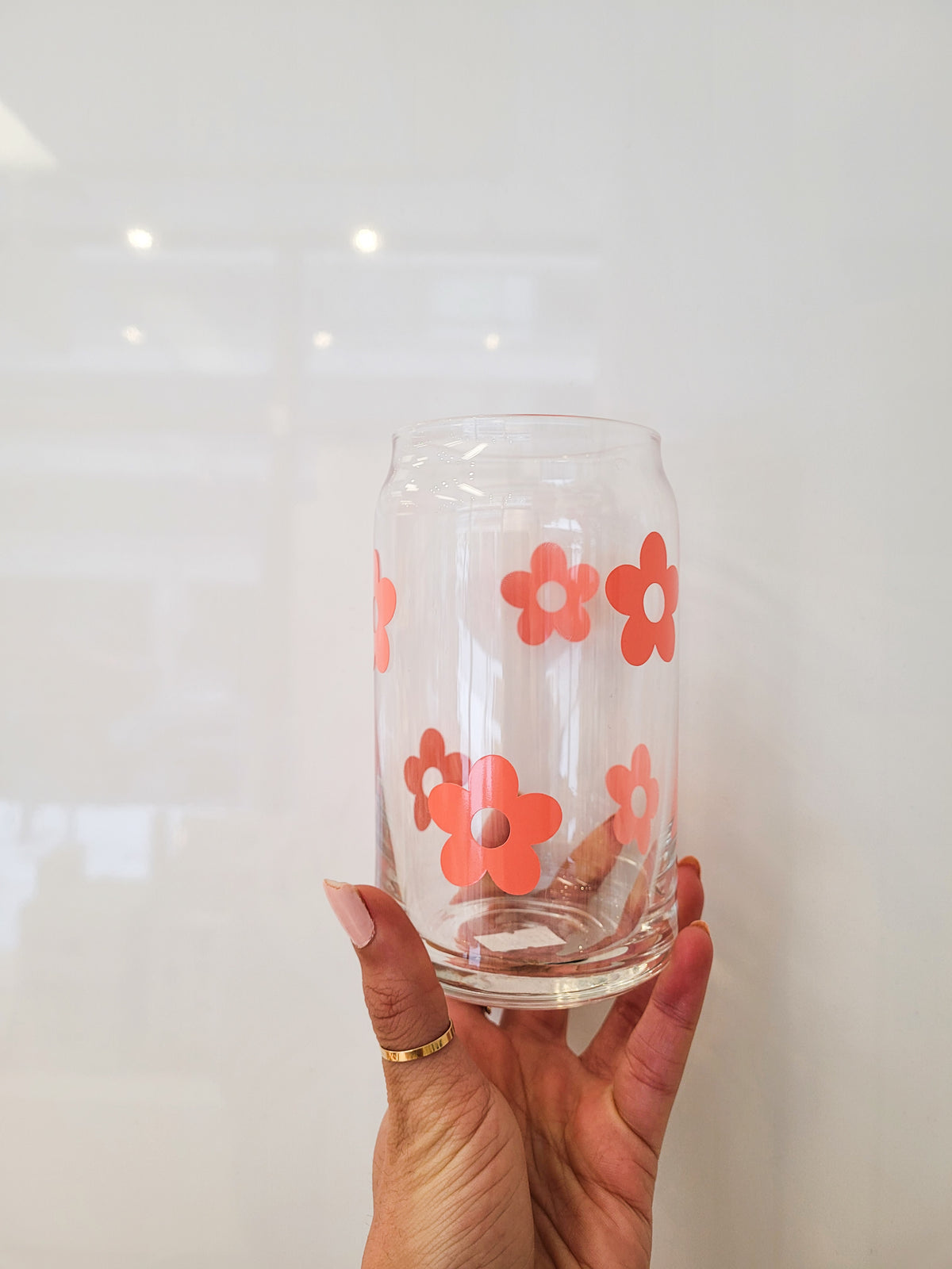Peach Daisy Cup