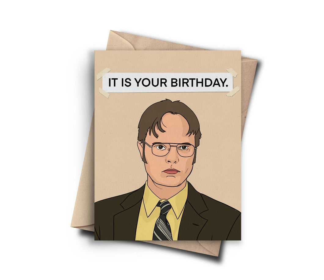 Funny Birthday Card - Dwight The Office Card