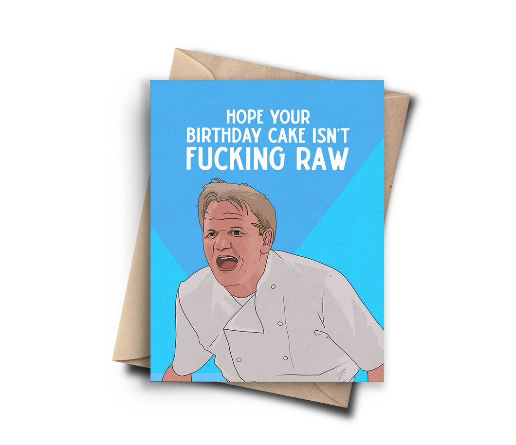 Funny Birthday Card - Gordan Ramsay Pop Culture Card