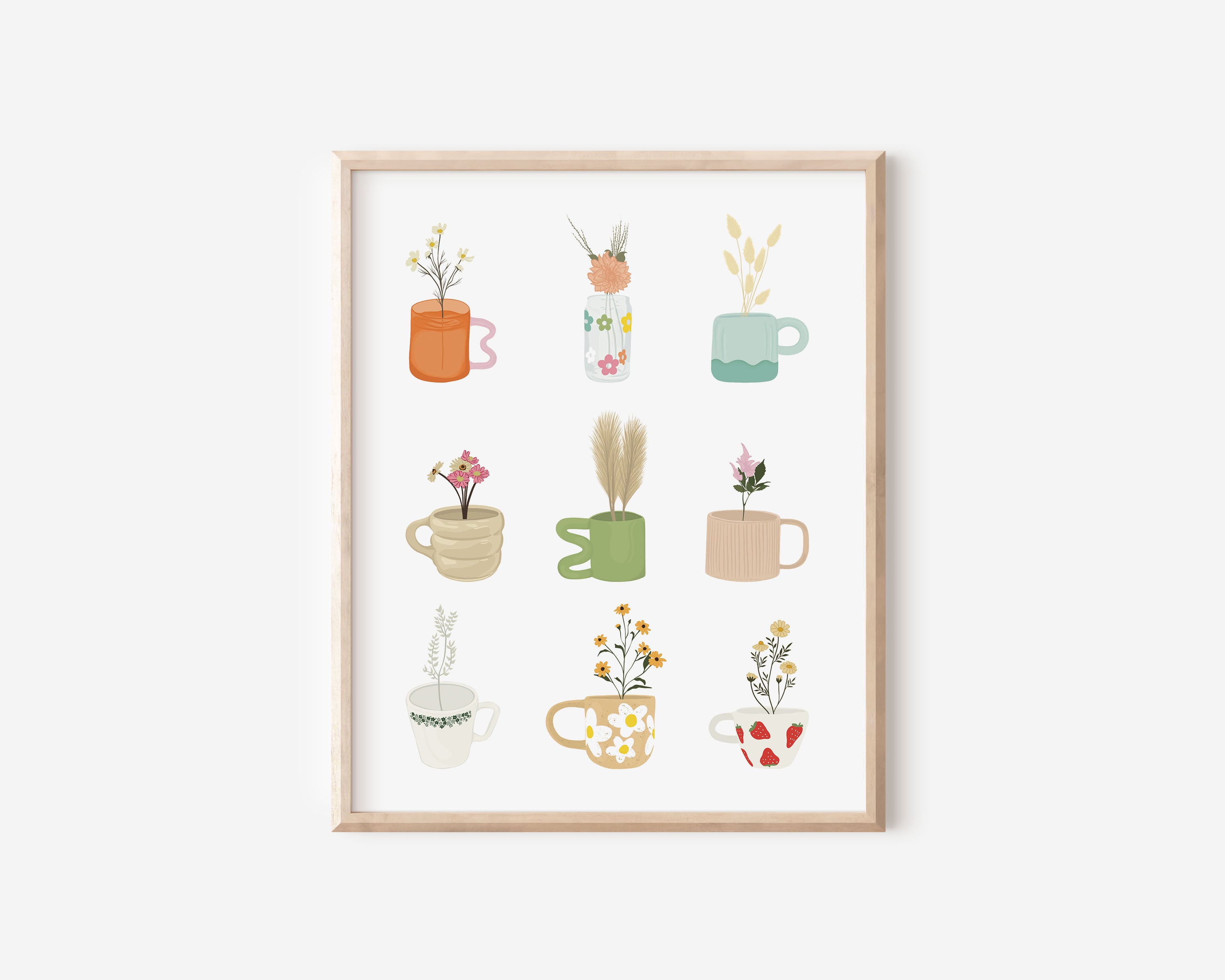 COFFEE CUP x FLOWER PRINT