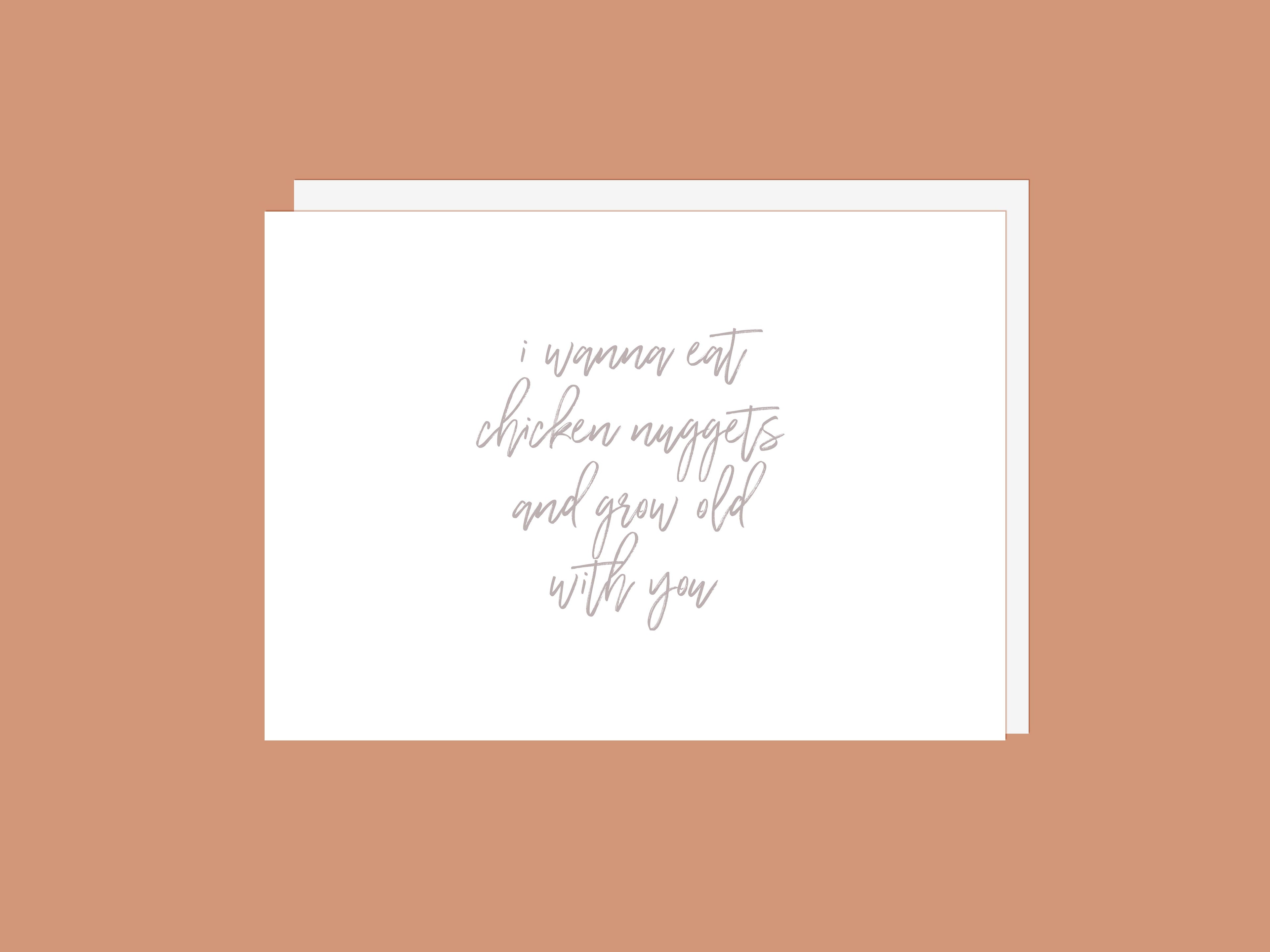 Chicken Nuggets - Greeting Card