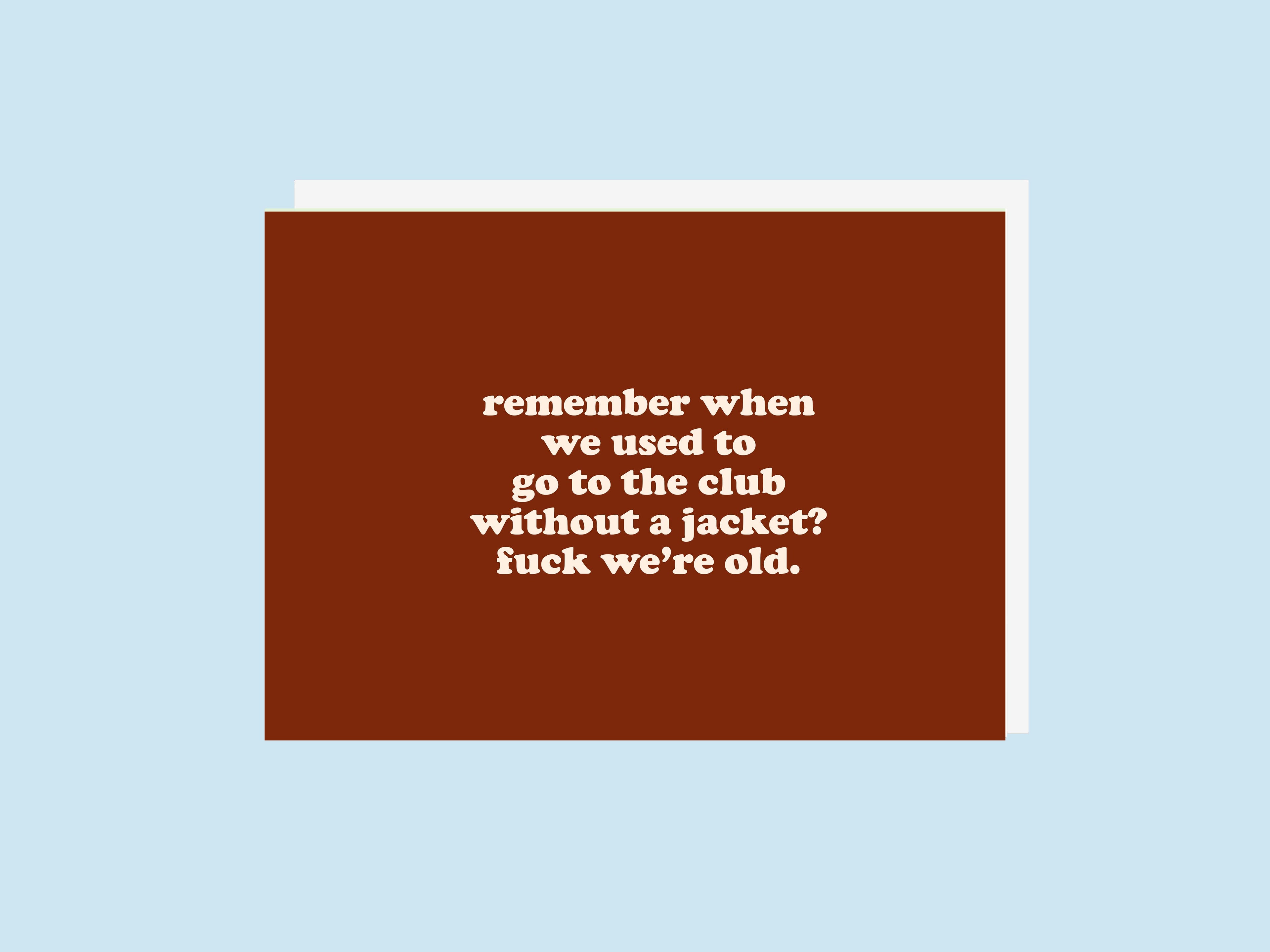 Club - Greeting Card