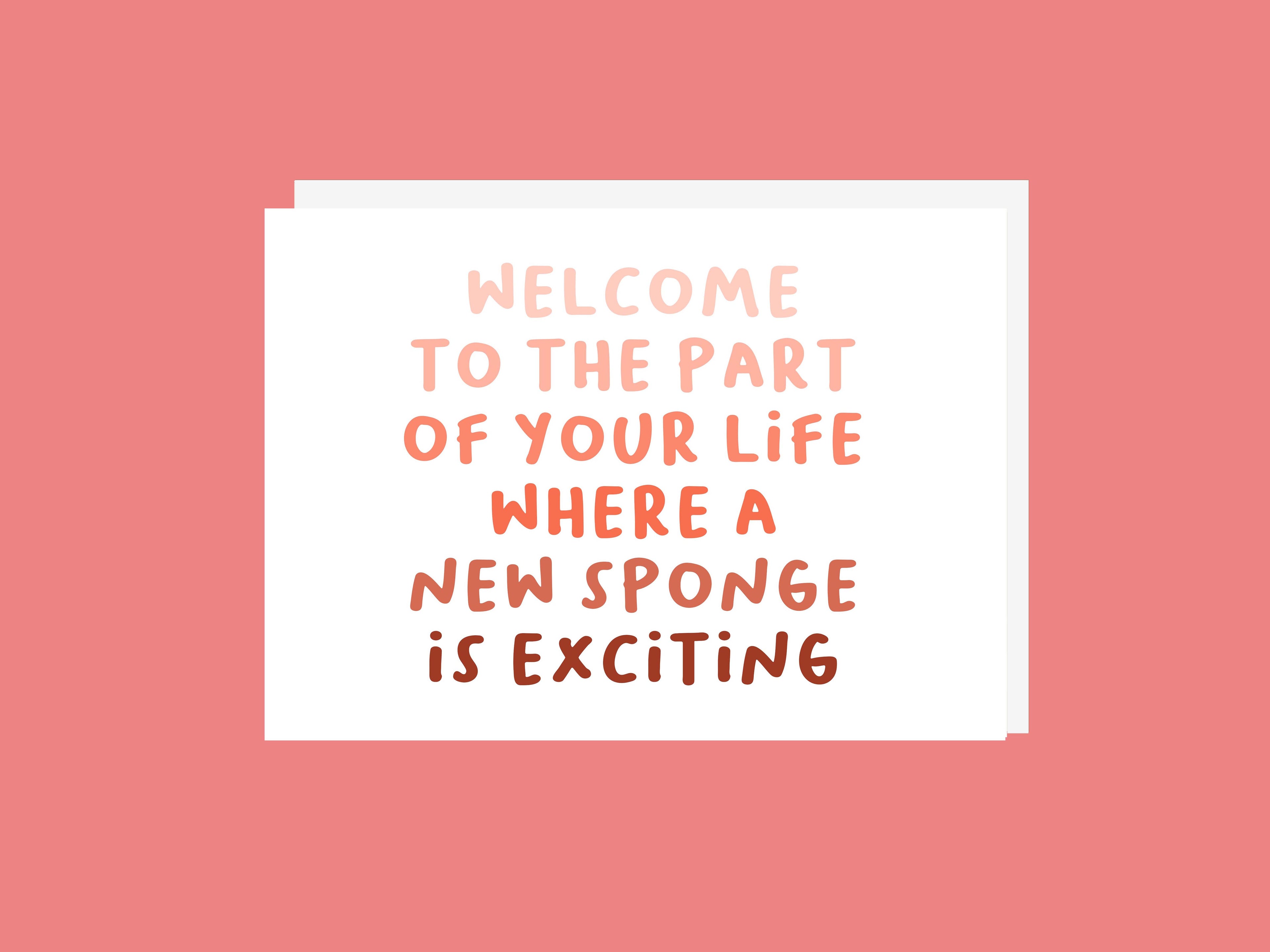 Sponge - Greeting Card